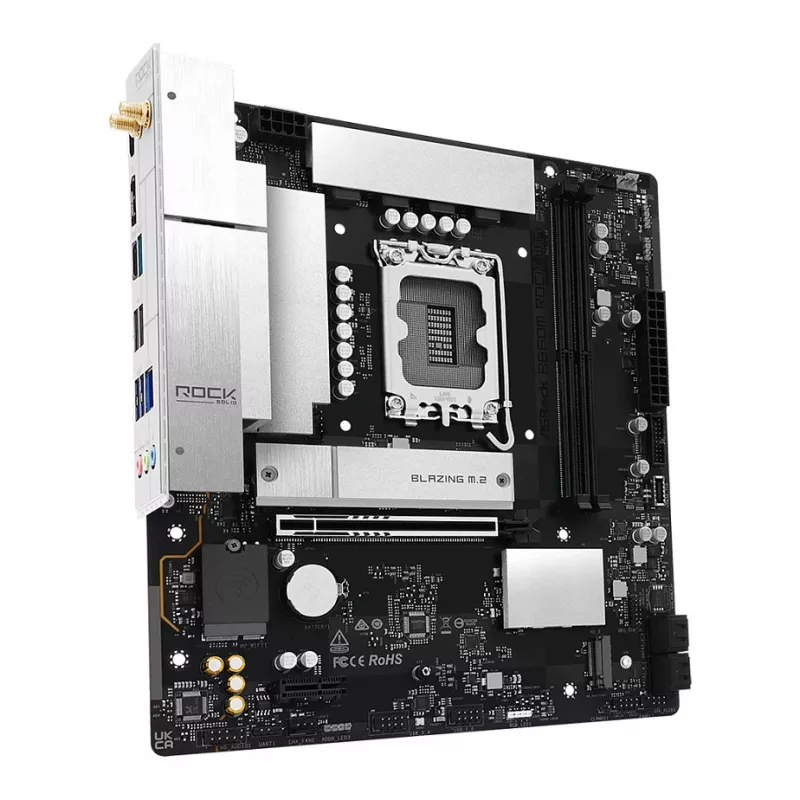 Mainboard ASRock B860M Rock WiFi (mATX, Intel LGA 1851, DDR5, HDMI, DisplayPort)