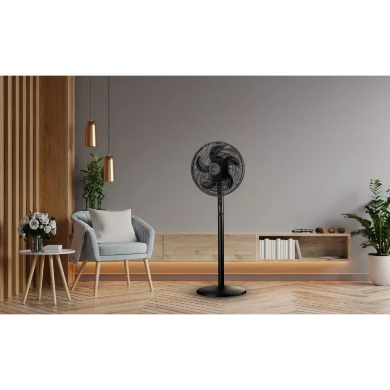 Noveen F535 X-Line 2-in-1 Stand- und Tischventilator, 40 cm, schwarz