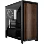 CORSAIR Mid-Tower PC-Gehäuse FRAME 4000D RS Wood – Schwarz/Walnuss