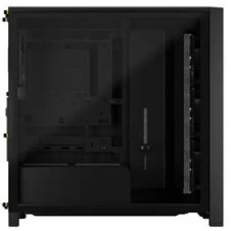 CORSAIR Mid-Tower PC-Gehäuse FRAME 4000D RS Wood – Schwarz/Walnuss