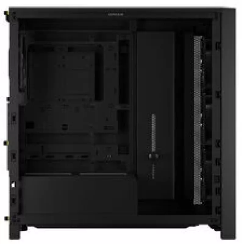 CORSAIR Mid-Tower PC-Gehäuse FRAME 4000D RS Wood – Schwarz/Walnuss