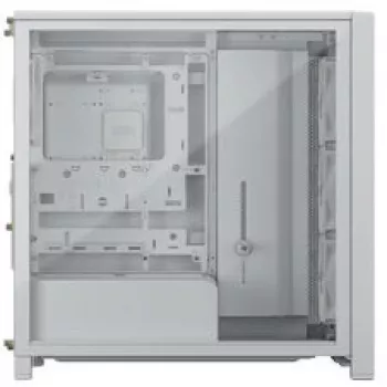 Mid-Tower PC-Gehäuse CORSAIR FRAME 4000D RS Wood Weiß/Eiche, Mid-Tower ATX-kompatibel, gehärtetes Glas