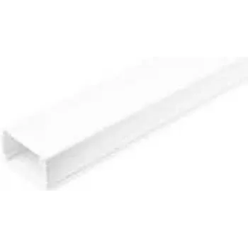 StarTech.com Solider Kabelkanal mit Klebeband & Abdeckung, 1-3/4(45mm)B x 1-1/8(27mm)H, 6ft(1,8m) Länge, PVC Netzwerk-/Stromkabel-Versteck-Kit, Wandkabelkanalsystem, UL L