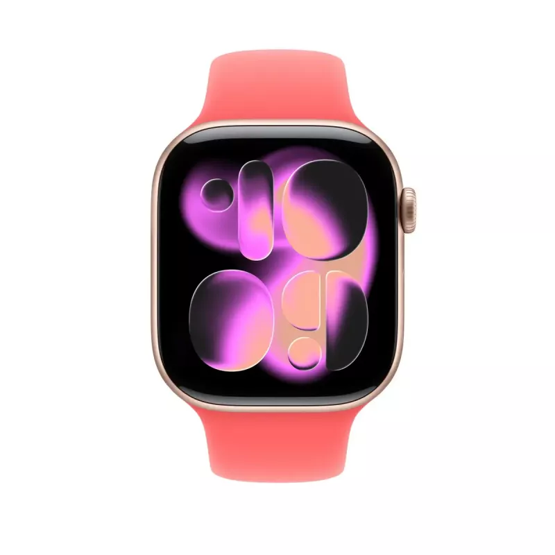 Apple Watch Sport Band Bright Guava für 46 mm (S/M) – Ersatz-Sportarmband