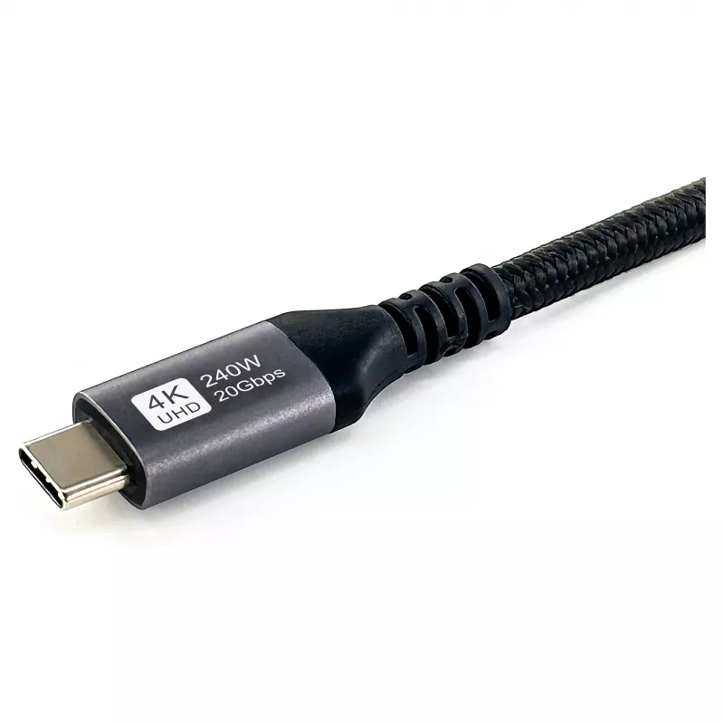 EQUIP USB4 Gen 2x2 C–C-Kabel 3,0m, PD 100W, 4K/60Hz, 20Gbps, Schwarz