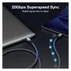 EQUIP USB4 Gen 2x2 C–C-Kabel 3,0m, PD 100W, 4K/60Hz, 20Gbps, Schwarz