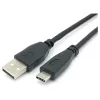 EQUIP USB 2.0 Kabel C zu A M/M, 0,3 m, USB 2.0 480 Mbit/s, vernickelte Kontakte, Schwarz