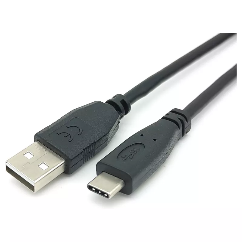 EQUIP USB 2.0 Kabel C zu A M/M, 0,3 m, USB 2.0 480 Mbit/s, vernickelte Kontakte, Schwarz