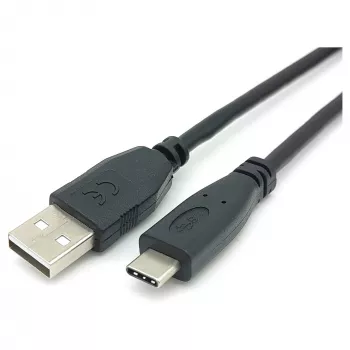 EQUIP USB 2.0 C zu A Kabel M/M 0,5 m, USB 2.0, 0,48 Gbit/s, vernickelte Kontakte, Schwarz