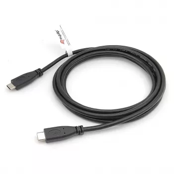 EQUIP USB 2.0 Typ-C-auf-Typ-C-Kabel M/M 0,3 m PD 60 W, 0,48 Gbit/s, vernickelte Kontakte, schwarz