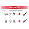 EQUIP USB 2.0 Typ-C-auf-Typ-C-Kabel M/M 0,3 m PD 60 W, 0,48 Gbit/s, vernickelte Kontakte, schwarz