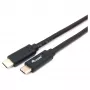 USB-C-auf-USB-C-Kabel EQUIP 128348, USB 3.2 Gen 1 (5 Gbit/s), PD 60 W, 0,5 m, schwarz