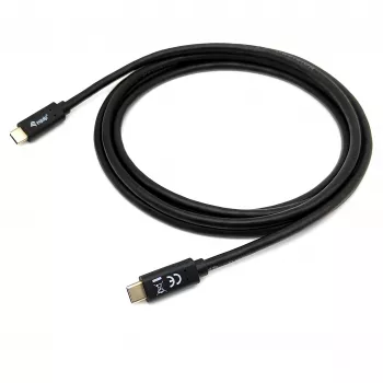 USB-C-auf-USB-C-Kabel EQUIP 128348, USB 3.2 Gen 1 (5 Gbit/s), PD 60 W, 0,5 m, schwarz