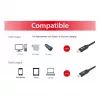 USB-C-auf-USB-C-Kabel EQUIP 128348, USB 3.2 Gen 1 (5 Gbit/s), PD 60 W, 0,5 m, schwarz