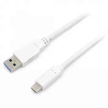 USB 3.2 Gen 1 C-zu-A-Kabel EQUIP 0,5 m 5 Gbit/s Weiß (USB-C zu USB-A, vernickelte Kontakte)