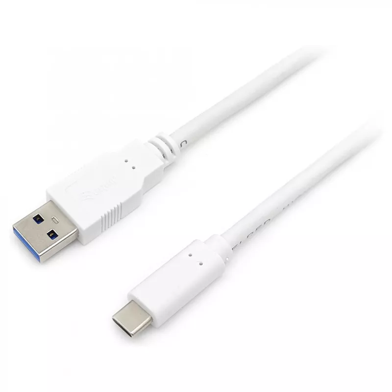 USB 3.2 Gen 1 C-zu-A-Kabel EQUIP 0,5 m 5 Gbit/s Weiß (USB-C zu USB-A, vernickelte Kontakte)