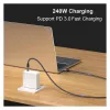 USB4 Gen3x2 C–C Kabel EQUIP 128380, 0.5 m, PD 3.1 240W, 40 Gbps, 8K/60Hz, Schwarz