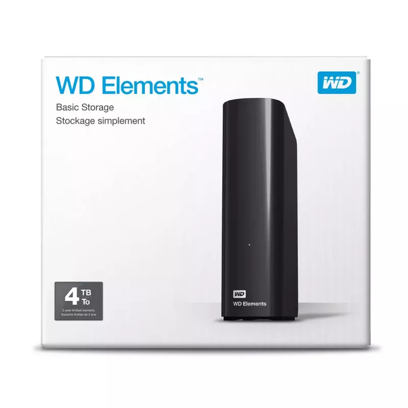 Externe Festplatte Western Digital 4 TB USB 3.2 Gen 1 WDBWLG0040HBK-EESN