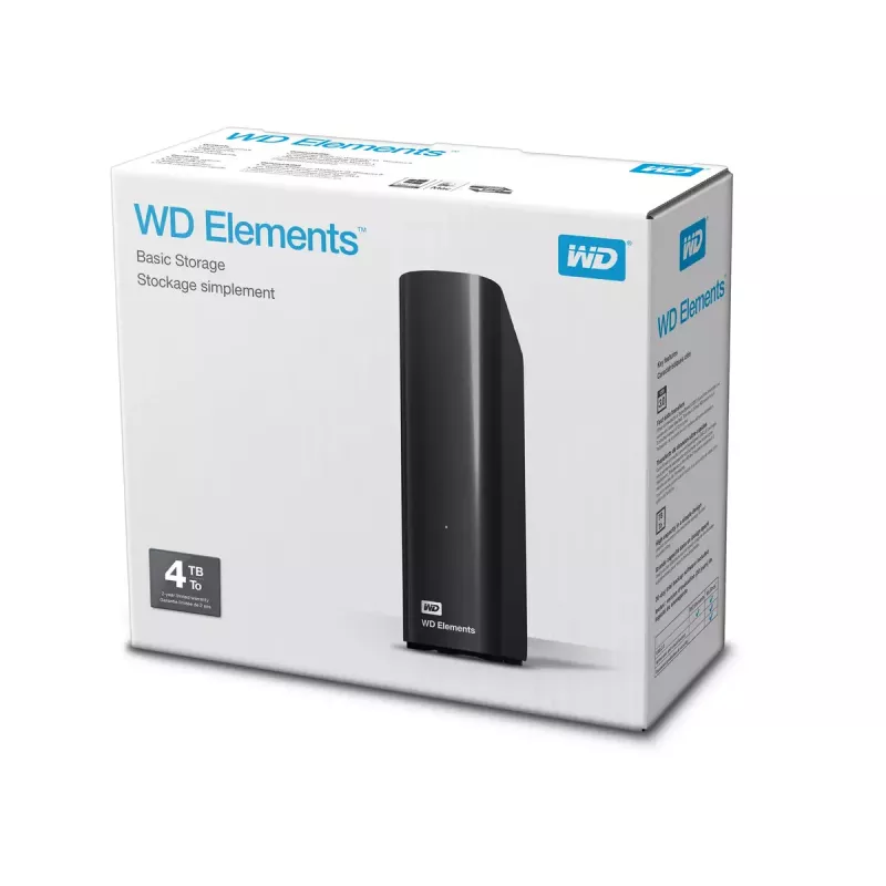 Externe Festplatte Western Digital 4 TB USB 3.2 Gen 1 WDBWLG0040HBK-EESN