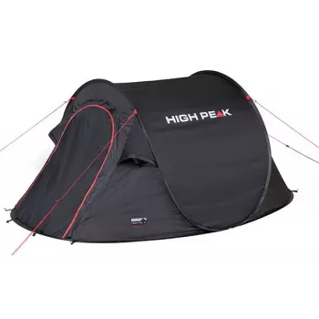 High Peak Vision 2 Schwarz Tunnelzelt 10280