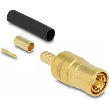 DELOCK SMB-Stecker 91786 zum Crimpen von RG-174 und RG-316 mit Schrumpfschlauch