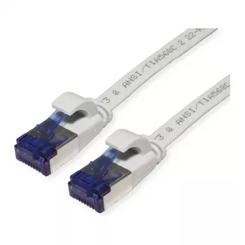 VALUE Patchkabel Cat.6A (Klasse EA) FTP, extraflach, Grau, 2 m