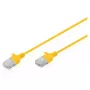 Patchkabel DIGITUS CAT6 U-UTP schlank 0,3 m, gelb