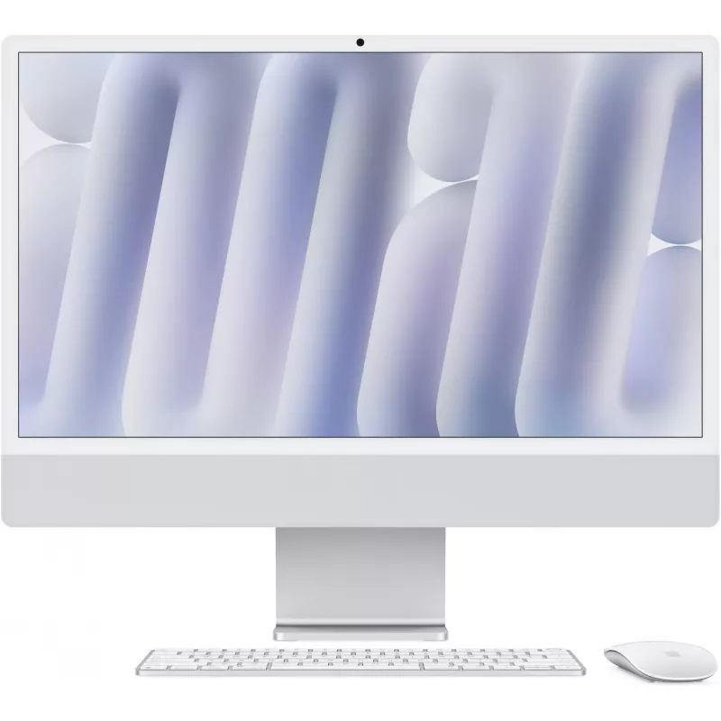 iMac Z1K1 59,62 cm 23,5 Zoll Nano-Glas M4 10C CPU/10C GPU/16C N.E. 32 GB 2 TB SSD Gbit Eth MM NumKey TID DE Silber