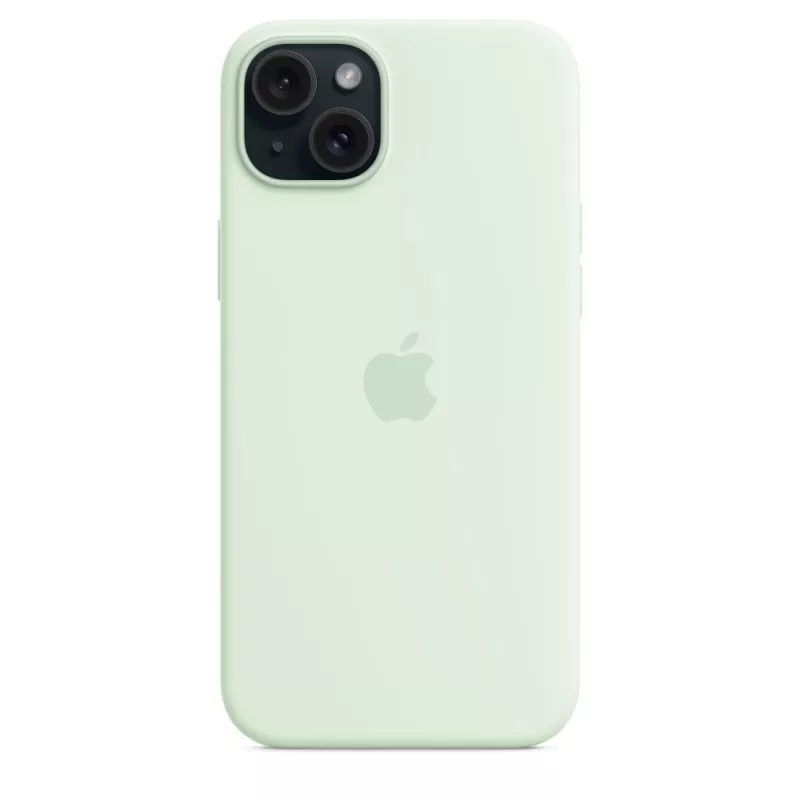 Silikonhülle mit MagSafe für Apple iPhone 15 Plus – Silikon, Mint, für 6,7 Zoll iPhone 15 Plus