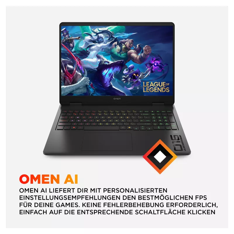 HP OMEN Gaming Laptop 16-am0495ng 16 WQXGA IPS i9-14900HX 32GB/1TB RTX 5070 Win11 - Tastaturlayout möglicherweise Deutsch