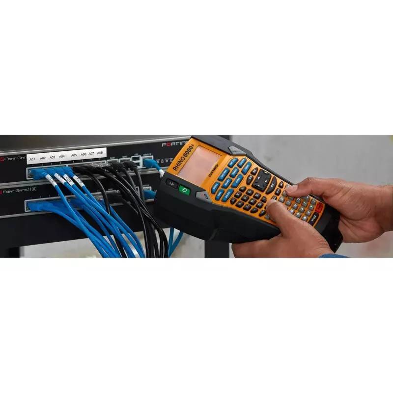 DYMO RHINO 6000+ ABC CASE UK Thermotransfer Thermodirekt Schwarz Gelb