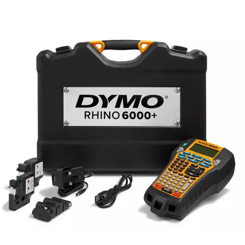 DYMO RHINO 6000+ ABC CASE UK Thermotransfer Thermodirekt Schwarz Gelb