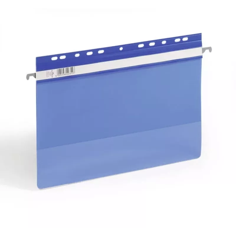Hängeordner Durable 2561-06 A4 Kunststoff Blau Transparent