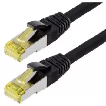 Netzwerkkabel Helos 118125 Schwarz 10m Cat6a S/FTP