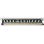 Patchfeld helos 146867 RJ-45 24 Ports, grau RAL 7035