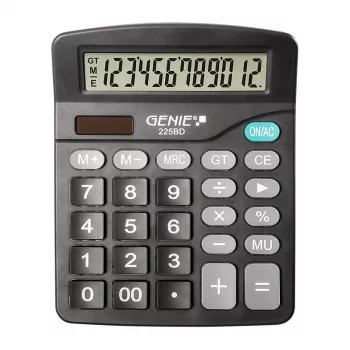 GENIE Tischrechner 225 BD schwarz