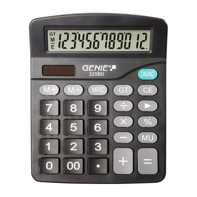 GENIE Tischrechner 225 BD schwarz