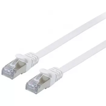 Netzwerkkabel Equip Kat.6A U/FTP Flach-Patchkabel RJ-45 10m Weiß