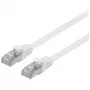 Netzwerkkabel Equip Kat.6A U/FTP Flach-Patchkabel RJ-45 10m Weiß