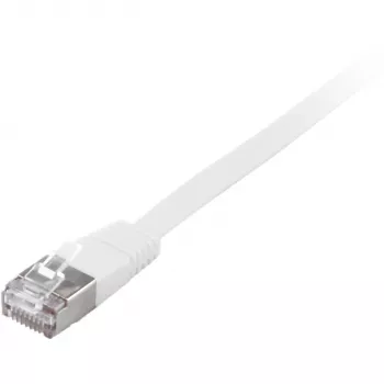 Netzwerkkabel Equip Kat.6A U/FTP Flach-Patchkabel RJ-45 10m Weiß