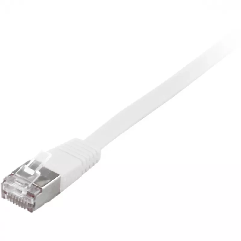 Netzwerkkabel Equip Kat.6A U/FTP Flach-Patchkabel RJ-45 10m Weiß