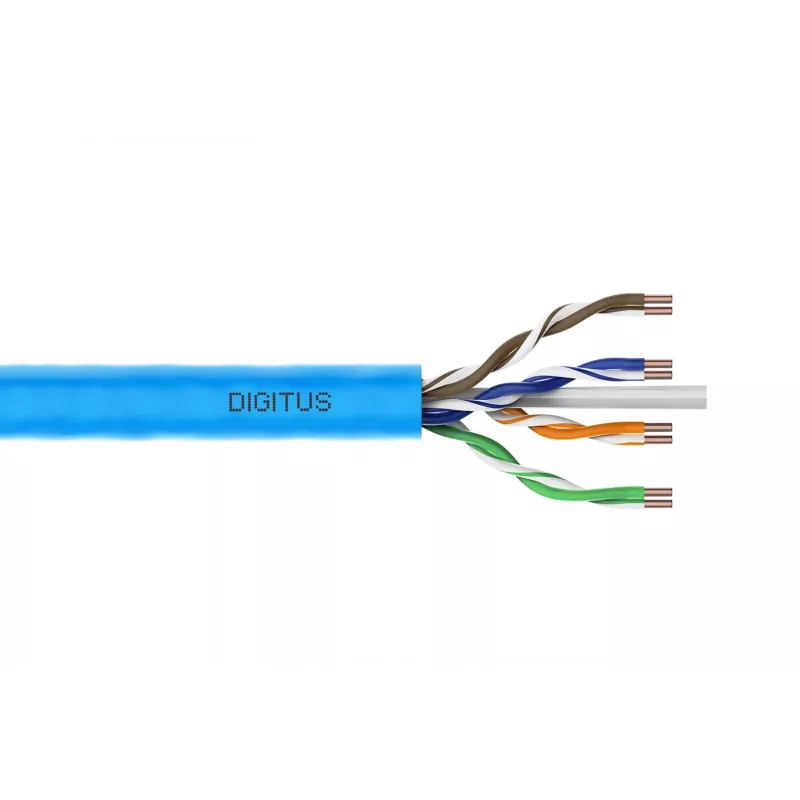 DIGITUS Installationskabel Cat6A U/UTP, AWG 23/1, LSOH, B2ca, 500 m Spule
