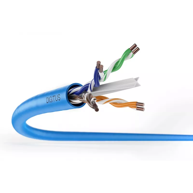 DIGITUS Installationskabel Cat6A U/UTP, AWG 23/1, LSOH, B2ca, 500 m Spule