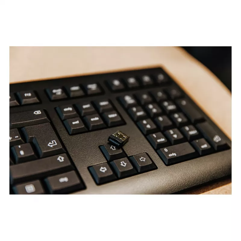 Cherry KW 3000 Universal RF Wireless QWERTY Portugiesisch Schwarz