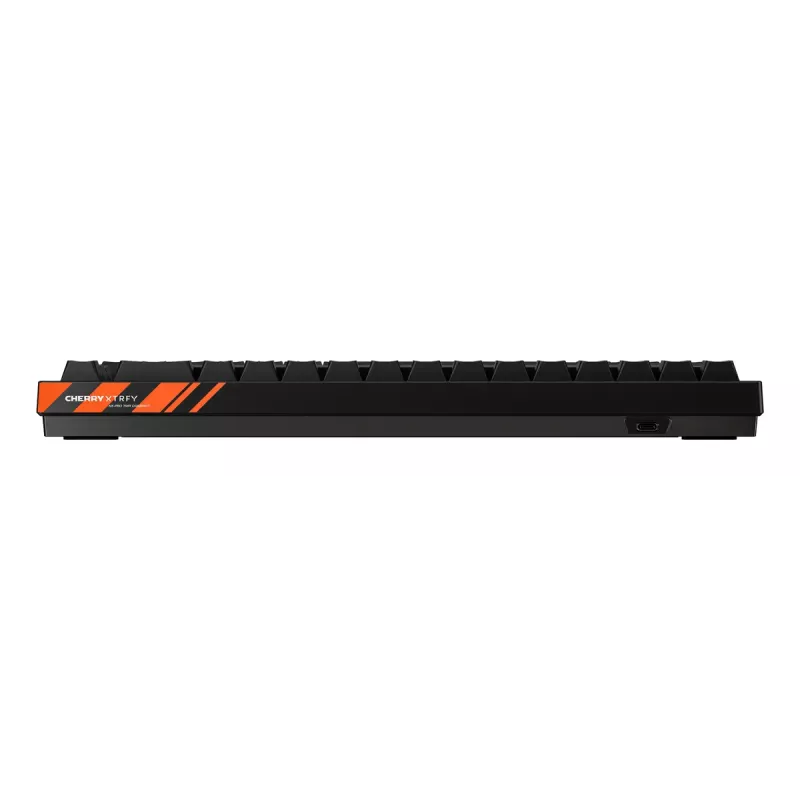 Mechanische Gaming-Tastatur Cherry K5 Pro TMR Compact — 65% QWERTY US, kabelgebunden USB, RGB, Schwarz/Orange