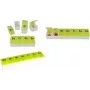 Pill Organizer Box 7-Tage, first aid only, Kunststoff weiß/grün mit 7 herausnehmbaren Fächern, BPA-frei