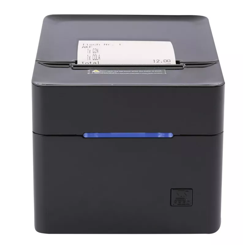 POS-Drucker Olympia 947990055 — Thermo-Direktdruck, 250 mm/s, 80 mm Rollendurchmesser, 80 mm Druckbreite, USB Typ-A, RS-232, kabelgebunden, schwarz