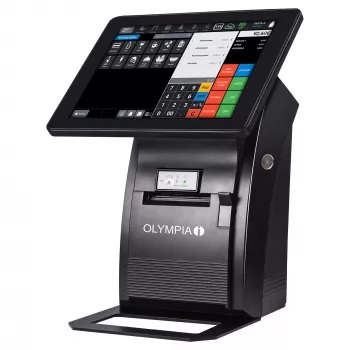 All-in-One Touchscreen-Terminal Olympia T210 25,4 cm (10 Zoll) LCD, Android 11, Thermotransferdrucker, 8 cm Breite, Schwarz