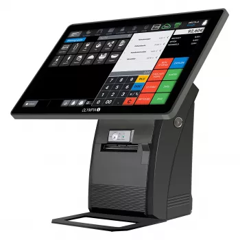 All-in-One Olympia T215K 15 Zoll (38,1 cm) Touchscreen, Android 11, Thermodirektdrucker (8 cm), Schwarz