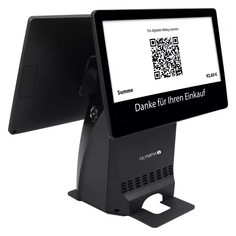 All-in-One Olympia T215DK 38,1 cm (15 Zoll) Touchscreen Android 11, Thermodirektdrucker 8 cm, schwarz